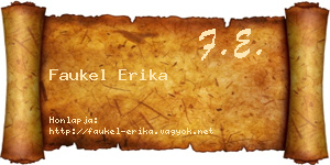 Faukel Erika névjegykártya